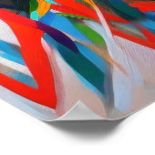 カオス抽象芸術ウォールアート ポスター (角)