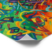 カオス抽象芸術絵画の ポスター (角)