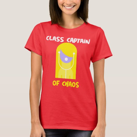 カオス教室の級長 先生 Tシャツ (正面)