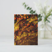 カオス理論4抽象芸術フラクタル・アート ポストカード (スタンド正面)