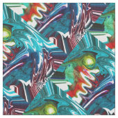 カオス自然 ファブリック (クローズアップ)