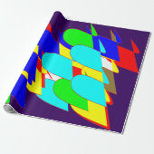 カオス色スプラッシュ抽象芸術ラッピング紙 ラッピングペーパー (アンロールド)