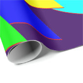 カオス色スプラッシュ抽象芸術ラッピング紙 ラッピングペーパー (ロールコーナー)