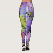 「カオス調和」コンテンポラリー抽象芸術 レギンス (裏面)