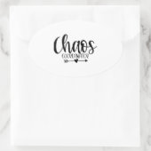 カオス調整官 楕円形シール (バッグ)