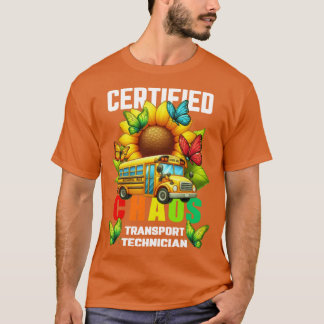 カオス輸送技術認定 Funny Sunflow Tシャツ