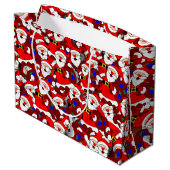カオス運サンタの鎖骨パターン ラージペーパーバッグ (裏面アングル)