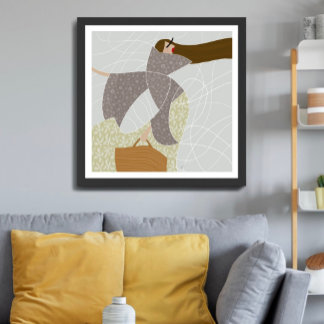 カオス電流の優雅さファッションイラストレーション ポスター