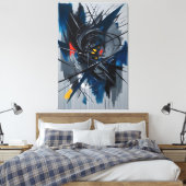 カオス・イン・モーション キャンバスプリント (インサイチュ (寝室))