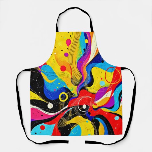 カオス・イン・調和・アート エプロン (正面)