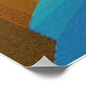 カオス&オーダーテンプルシュールフラクタルアート ポスター (角)