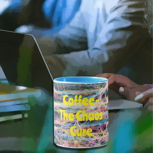 カオス・キュア・コーヒー・マグカップの抽象芸術 マグカップ