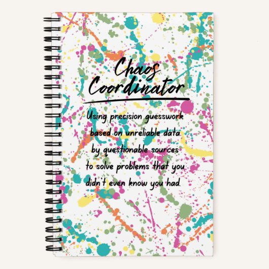 カオス・コーディネーター・ノートブック ノートブック (正面)