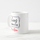 カオス コーディネーター ノート – 面白い先生の引用 コーヒーマグカップ (正面左)