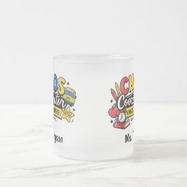 カオス コーディネーター 先生 パーソナライズ フロストグラスマグカップ