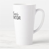 カオス コーディネーター 楽しいタイポグラフィーアート カフェラテマグ (右)
