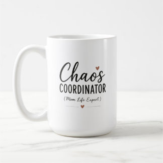 カオス コーディネーター 面白いママの生活 タイポグラフィ コーヒーマグカップ
