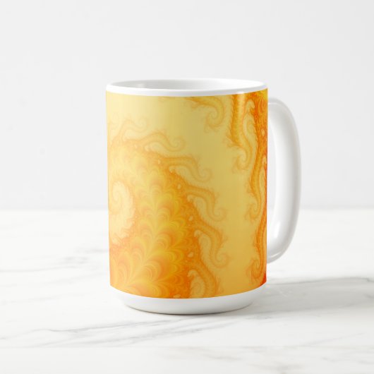 カオス・フラクタル・スワール・抽象芸術・アート コーヒーマグカップ (正面右)