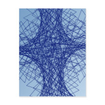 カオス ブルー アブストラクト アート