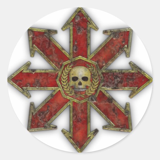 カオス – 赤 ラウンドシール (正面)