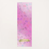 カオスOM |ラベンダーかわいらし、ピンクグラデーションム ヨガマット (正面)