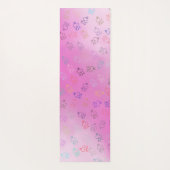 カオスOM |ラベンダーかわいらし、ピンクグラデーションム ヨガマット (裏面)