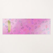 カオスOM |ラベンダーかわいらし、ピンクグラデーションム ヨガマット (正面(横))