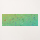 カオスOM |緑グラデーション、オかわいらしム ヨガマット (裏面(横))