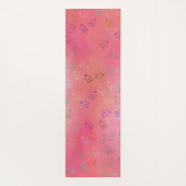 カオスOM |赤グラデーション、かわいらしOm ヨガマット (裏面)