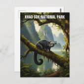 カオソク国立公園タイのビンチュロン ポストカード (正面/裏面)