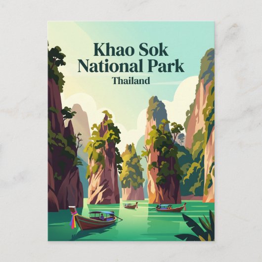 カオソク国立公園 タイ ポストカード (正面)