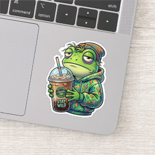 カオティックコーヒーカエルステッカー シール