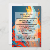 カオティックフレイムスプリント誕生日パーティー 招待状 (正面)