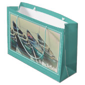 カオパーソナライズされたー誕生日 ラージペーパーバッグ (裏面アングル)