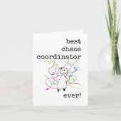 カオ最高のスコーディネーター、ボス評価カード カード (正面)