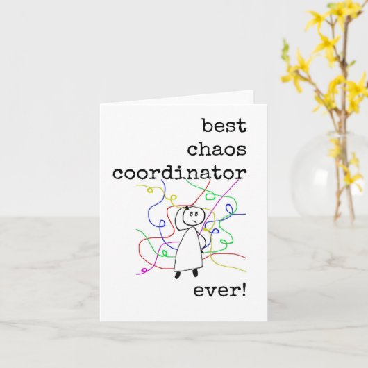 カオ最高のスコーディネーター、ボス評価カード カード (黄色い花)