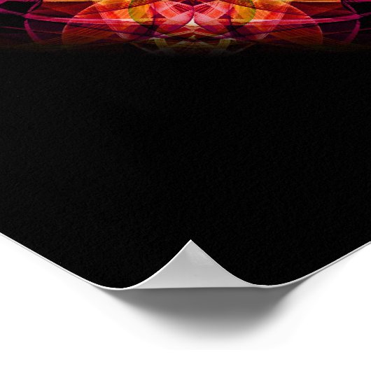 カオ素晴らしス万華鏡のように千変万化するパターン ポスター (角)