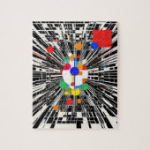 カオ鮮やかス:抽象芸術カラーダンス ジグソーパズル (縦)