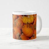 カカオがカボチャを食べて私を幸せに ジャンボコーヒーマグカップ (正面右)