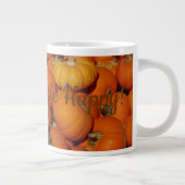カカオがカボチャを食べて私を幸せに ジャンボコーヒーマグカップ (右)