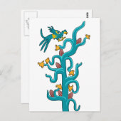 カカオとケツァル ポストカード (正面/裏面)