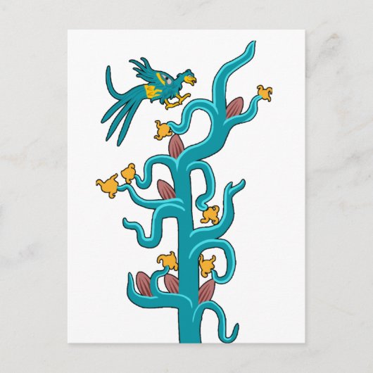 カカオとケツァル ポストカード (正面)