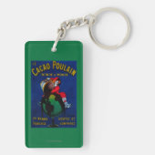 カカオのPoulainのヴィンテージPosterEurope キーホルダー (裏面)