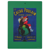 カカオのPoulainのヴィンテージPosterEurope クリップボード (裏面)
