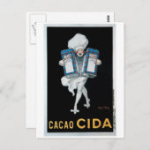 カカオチダヴィンテージフードアドアート ポストカード (正面/裏面)