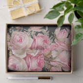 カカオチョーetバラピンク蝶デコペ 薄葉紙 (ギフト)