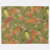 カカオポッド フリースブランケット (正面(横))