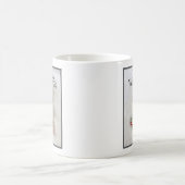 カカオ天気かわいい猫雪だるまのスカーフ コーヒーマグカップ (中央)