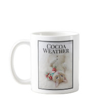 カカオ天気かわいい猫雪だるまのスカーフ