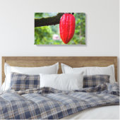 カカオ・ポッド・レッド キャンバスプリント (インサイチュ (寝室))